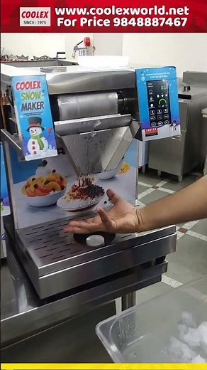 Bingsu Snow Ice Cream Machine | Perfect Shaved Ice Dessert Maker by Coolex Fast Food Equipments