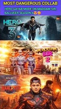 Biggest Serial Collab Maddam Sir,Hero Gayab Mode On,Ballveer ❤️😍 #short #maddamsir #serial #season2