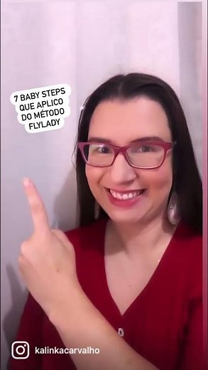 #shorts 7 BABY STEPS DO MÉTODO FLY LADY QUE APLICO | KALINKA CARVALHO