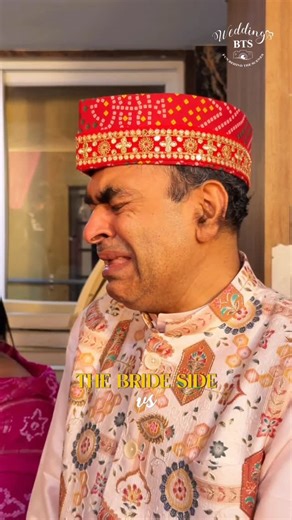 Wedding BTS • Wedding content creators on Instagram: "Same same but different 🥺 Reel shot & edited by @weddinggbts Couple @rab_ne_bana_di_kriyeshion [wedding bts, wedding reels, wedding trends, bride side, groom side, bride emotions, bride family, Indian wedding, Marwadi serving, candid reel, wedding content creator, wedding inspo, wedding reel inspo, couple page, wedding ideas, wedding bazaar, wedding sutra, viral wedding reels, emotional reels]"