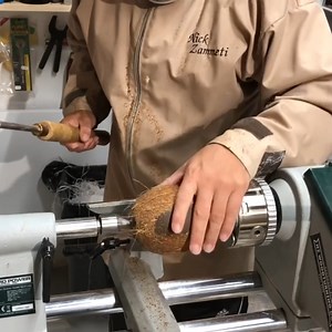 Can You Wood Turn a Coconut? | Nick Zammeti