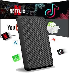 Amazon.com: 4 in 1 Wireless CarPlay Adapter with Netflix, YouTube and Tiktok, Upgrade CarPlay Box and Android Auto Wireless Adapter, Dual WiFi Module, Android 12.0 Car Play Adapter Stream to Your Car