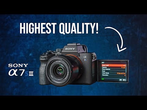 Sony A7SIII SETTINGS for CINEMATIC videos