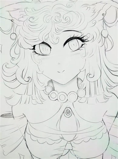 Fox Lady Sketch: A Unique Anime Art Creation