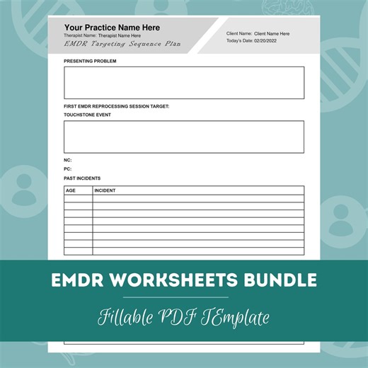 EMDR Worksheet Bundle, 25 Fillable, Printable Pdfs, Eye Movement Psychotherapy Bundle, EMDR Scripts for Therapist, Psychotherapy Bundle - Etsy UK
