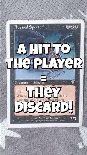 Old School… Still Dangerous?! Abyssal Specter(7ED)#mtg