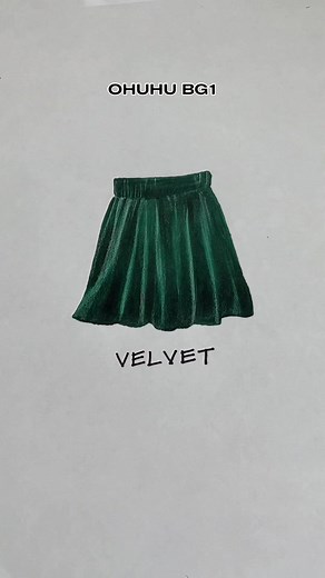 How to Draw Velvet Skirts and Curtains: Marker Rendering Tutorial