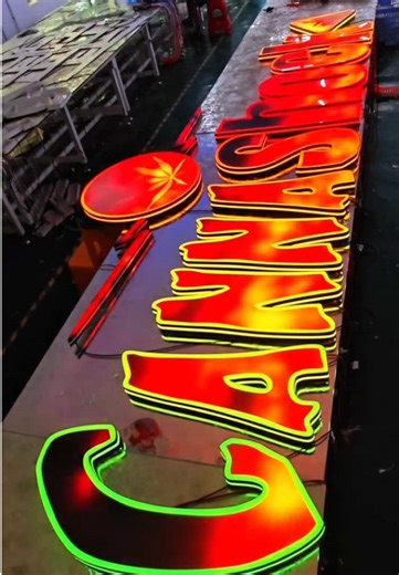 Super led sign makes your shop great again! ! #sign #signage #design #signagedesign #ledsign #sourcefactory #logodesign