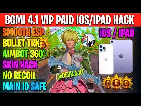 BGMI 4.1 iOS Hack Latest 2025 | Safe Main Id | iOS HACK Direct Install Skin Hack 4.1 BGMI IOS HACK