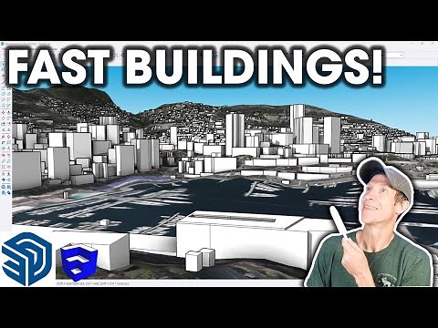 Adding BUILDINGS with the Add Location Tool in SketchUp!