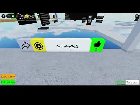 Making SCP-294 in Roblox Obby Creator (1.0 - 1.1)