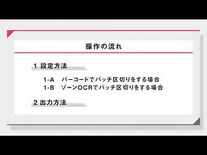 バッチ区切り：CaptureOnTouch Pro【キヤノン公式】