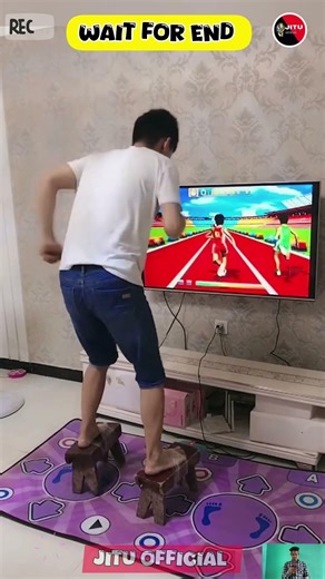 Home Made VR Running Setup 🤯 #running #vr #ddr #shorts