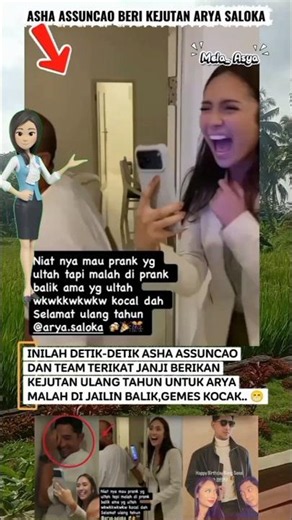 ASHA ASSUNCAO GIVES ARYA SALOKA A SURPRISE, BUT HE'S JAILED AND BACK.? #aryasaloka #ashaassuncao