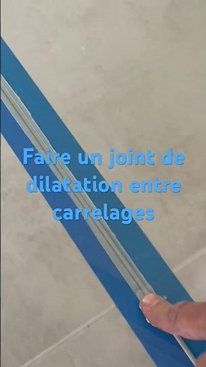 Joint de dilatation entre les carrelages sur chape liquide #diy #renovation #astuce #tutorial