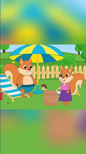 ESQUILOS FALANTES RELAXANDO NO QUINTAL A VIDA BOA!🙌 Desenho Infantil Divertido 🙌