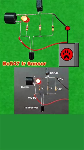 #creatorsearchinsights How to Make IR Sensor Alarm Circuit Using BC547 | DIY How to Make #DIYHowToMake #IRSensor #AlarmCircuit #BC547
