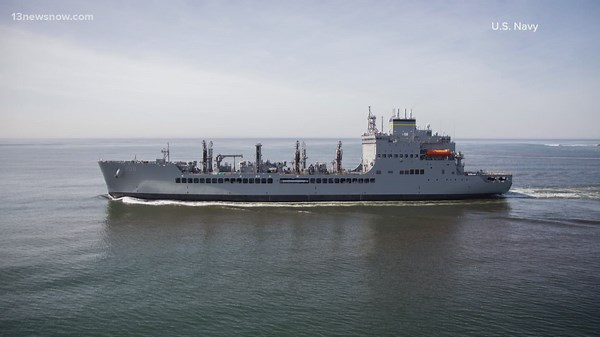 Navy's newest vessel, USNS Robert F. Kennedy, has arrived in Norfolk