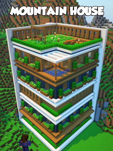Dream Mountain House in Minecraft: Building Guide