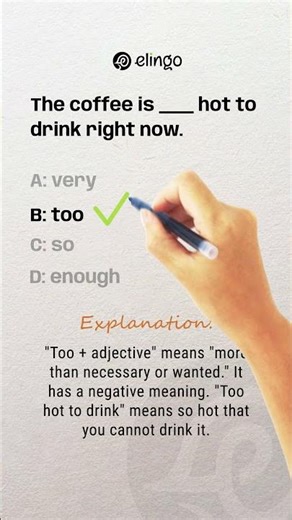 Too or Very? 🔥 Common English Mistake | English Quiz #englishquiz