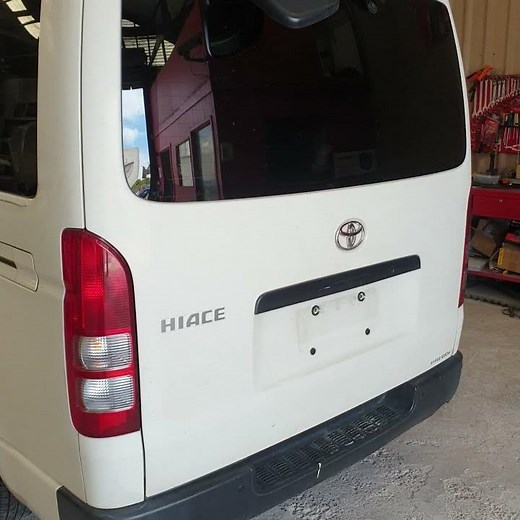 2010 Toyota Hiace Battery location.