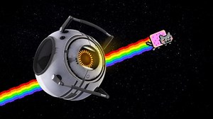 Nyan Cat, Portal (game), space, video games | 1920x1080 Wallpaper - wallhaven.cc
