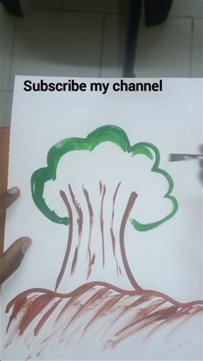 simple tree 🌳 drawing for beginners #drawingtutorials #art #competition #painting