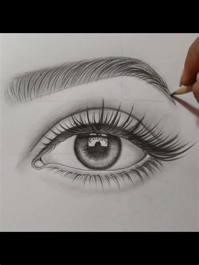 Eye pencil drawing