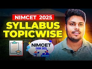 Nimcet 2025 Complete Syllabus | Nimcet 2025