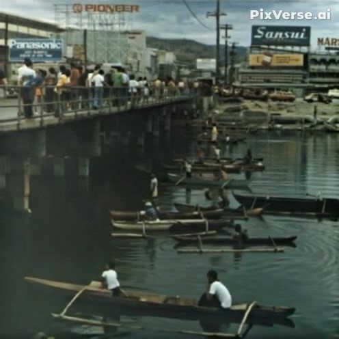 AI-generated video of a 1972 photo of the Subic Naval Base main gate bridge scene from the USS America (CVA 66) WestPac Cruise Book 1972-73 | TAGA GAPO KA BA? Olongapo and Subic Bay Memories