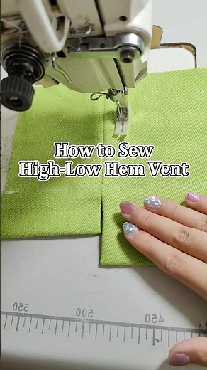 “How to Sew a Perfect High-Low Hem Split With REER Sewing Machine | Industrial Sewing Tutorial”