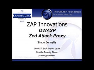OWASP Zed Attack Proxy - Simon Bennetts