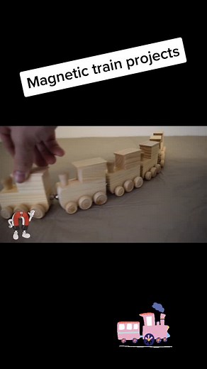 This project uses many magnets and shows how magnets attract and repel.#projects #magnet #neodymiummagnet #toytrain #magnetics #scienceexperiments