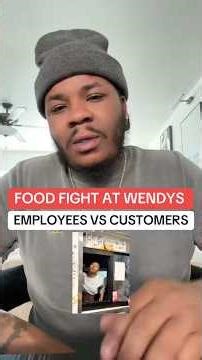Food fight brawl at Wendy employees vs customers #wendys #food #sharethis #trendingnow #BlackHistory