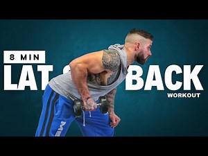 8 Min Lat and Back Workout From Home | no time? no problem