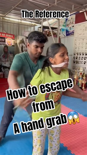 how to escape from a hand grab.Women self defense