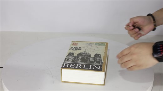 Newly Designed Book Safe Box Durable Key Lock with Cold-Rolled Steel and Paper Cover Book Safe Hidden Safe