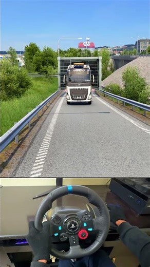 ETS2 Truck Pulling Oversized Load on Narrow Roads | Realistic G29 Gameplay #Shorts