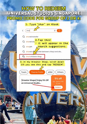 Universal Studios Singapore Klook Discount Code 2025 Redeem here [copy&paste to ur browser]: https://bit.ly/TravelsBySharKreatorShop Additional Klook Promo Code: BIGDISCOUNTKLOOK - Use this for hotels, attractions, activities, tours and more! 3x use, worldwide! #uss #universalstudiossingapore #universalstudios #klookcode2025 #klookph