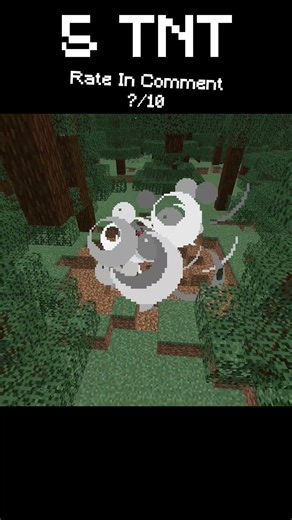 Minecraft 5 TNT Explosion Test #shorts