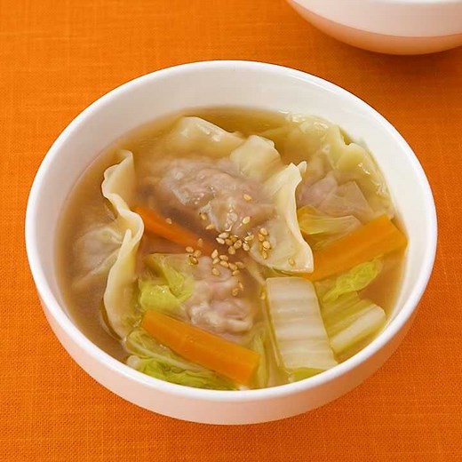 つるんとなめらか♪ 水餃子スープのレシピ動画・作り方 | デリッシュキッチン