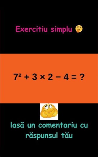 Exercitiu simplu 🤔 #shortsfeed #matematica