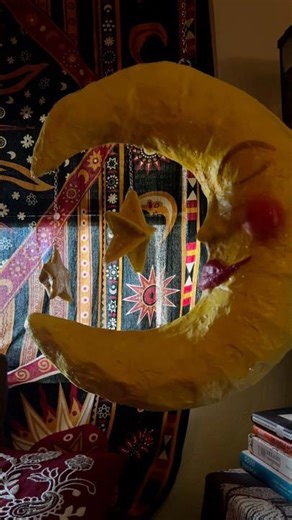 paper mache moon 🌙✨ #papermache #diy #handmade #explore