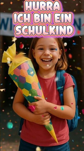 🎒 Hurra, ich bin ein Schulkind | Einschulungslied | Xuxulina Kindermusik #Shorts