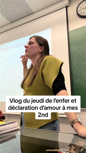 Je vous emmène dans ma journée interminable du jeudi ! Au programme : des cours et des rendus d’évaluations qui ont mené à une déclaration d’amour à mes 2nd 🫶🏼 #prof #viedeprof #vlog