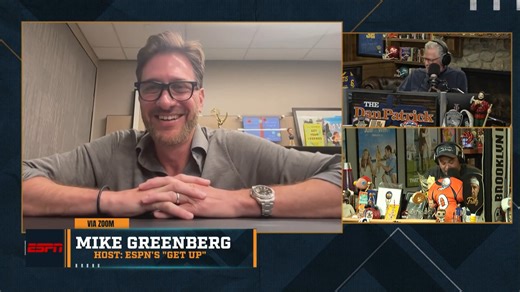 65K views · 797 reactions | With Mike Greenberg on the show, Fritzy auditions to be an announcer for "Get Up." Rate it below ⬇️ | The Dan Patrick Show | Facebook