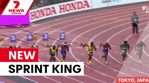 Seville claims 100m world championship gold