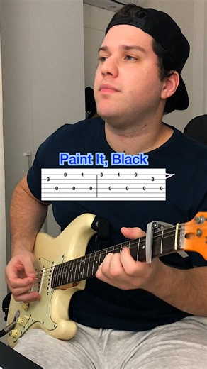 Gus Rock on Instagram: " The Rolling Stones – Paint It, Black (Iconic Guitar Riff!) One of the most iconic Rolling Stones guitar riffs ever, dark, catchy, and instantly recognizable. If you’re looking for a classic that every guitarist should know, Paint It, Black is a must-learn. Perfect for impressing friends and leveling up your guitar skills.  Should I cover more Rolling Stones riffs next? #guitartabs #rollingstones #paintitblack #guitarcover #guitartutorial"