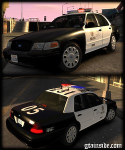 GTA 4 LAPD/LCPD 2008 Ford Crown VIC POLICE / CVPI-V6.9-ELS Mod - GTAinside.com