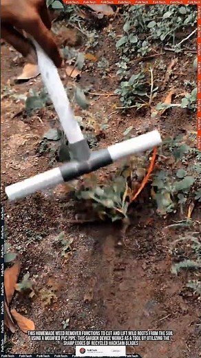 DIY Weed Remover Tool:Clearing Wild Roots Simply With Fast Efficient Results #tool #tools #innovatio